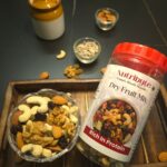 Nutribyte Premium Dry Fruit Mix | An Eclectic Mix of 9 Healthy Superfoods Nuts- Cashews, Almonds | Dry Fruits - Cranberries, Raisins | Seeds - Pumpkin, Sunflower | Reusable Jar (400g)